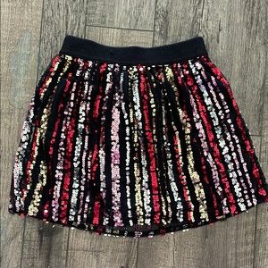 Garanimals Black and White Sequin Skater Mini Skirt